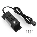 Surge Protector Power Strip Flat Plug Desk Grommet Conference Wall Moun.... Fixed Price $25.04.