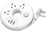 Travel Strip, Ntonpower 3 Outlets USB(1 C) Cruise Approved White. Fixed Price $28.88.