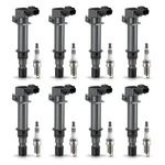 Set Of 8 Ignition Coil Pack And Platinum Spark Plugs Compatible With Dodge Da.... Fixed Price $134.66.