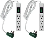 Gogreen Power Inc. (G-13002MS-2) Outlet Strip, 2.5FT Cord, White, Pack. Fixed Price $29.15.