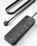 Surge Protector Power Strip 6FT, With 8 Outlets - Spacious De.... Fixed Price $32.25.