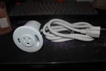 Standdesk Desktop 2.36 Inch Power Grommet With 1 Outlet Usb - White. Fixed Price $40.00.