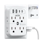 Lencent 2 Prong Power Strip, 3 To Outlet Adapter, Type C&... Fast Ship. Fixed Price $35.24.