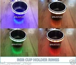 4PC Set- Rgb Led Cup Holder Light Ring Boats/rv (mastercraft, Moomba, Malibu). Fixed Price $78.99.