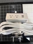 Uplift Desk Clamp On Mount Power With Usb White PDC003-WHT. Fixed Price $49.99.