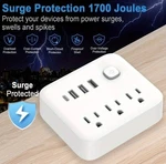1PK Wall Outlet Extender Surge Protector Sockets 3USB Ports Type. Fixed Price $13.99.