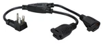 Qvs PPRT-ADPT2 Outletsaver Ac Power Splitter Adaptor 2XFEMALE 90 Degrees. Fixed Price $15.88.