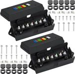 Cheemuii 2 Pcs 7 Way Trailer Junction Box Weatherproof Pin Wiring. Fixed Price $28.97.