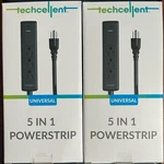 3FT Techcellent 5 In 1 Powerstrip Usb A&c + Ac Outlets. Fixed Price $19.79.