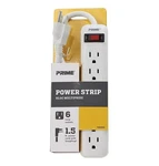 Prime Wire And Cable 6 Outlet Power Strip. Fixed Price $10.00.