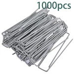 Lablt 1000PCS 6" Landscape Staples Garden Stakes Galvanized Sod 11 Gauge. Fixed Price $61.08.