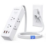 Orico 9-IN-1 Power Strip 6 Ac Outlets 3 Usb PORTS(1 C), Sided Outle.... Fixed Price $32.80.