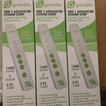 Lot 2 New Greenlite Advanced Smart Power Strip 7 Outlets 3 Ft, Cord 1440 Joules. Fixed Price $10.50.