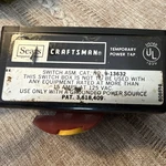 Sears Craftsman Power Tap W/ On/off Switch Outlet 125V 15A 9-13632. Fixed Price $35.00.