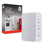 Outlet Wall Tap Surge Protector 2 Usb 560J White Gray 43436 Plug. Fixed Price $12.82.