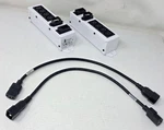 2X Interpower 852J2D08 4POS Strip 10A 125-240VAC W/ Iec Extension Cords. Fixed Price $39.98.