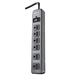 Woods 41546 Metal Surge Protector With Outlets Lighted One Size, Black. Fixed Price $34.02.