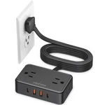 Hopow Flat Plug Extension Cord, 6 Ultra Thin Power Strip, 4 Ft, Black. Fixed Price $25.40.