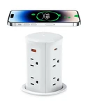 Nib Annquan Pop Up Countertop 1500W Ac Outlet With 20W Wireless Charger, 3.15''. Fixed Price $76.35.