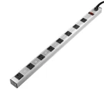 Power Strip 8 Outlet Aluminum Heavy Duty Surge Protector 3FT Cord On Off Switch. Fixed Price $27.87.