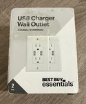 Best Buy Essentials 2.4A Usb Wall Charger 2-PACK Dual Port Fast Charging New. Fixed Price $21.00.