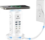 115W Usb Charging Station, Surge Protector Power Strip Tower, 9 Ac Outlets Wi.... Fixed Price $29.99.