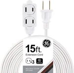 3-OUTLET Power Strip, 15 Ft Extension Cord, 2 Prong, 16 Gauge, Twist-to-close. Fixed Price $13.92.