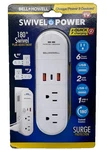 Bell + Howell Swivel Power 180 Rotating Splitter With 6 & 3 Usb. Fixed Price $19.99.