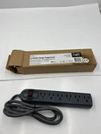 C2G 29300 6 Outlet Power Strip With Surge Protector, Black Suppressor. Fixed Price $15.74.