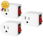 Vseer Grounded Outlet With On Off Switch, Wall Tap Adapter Single Power. Fixed Price $13.99.