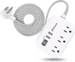 Cruise Ship Essentials - Mifaso Power Strip With Usb Ports, 5FT Flat Extension. Fixed Price $18.26.