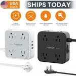 Surge Protector Power Strip Long Cord With 8 Outlet Usb Ultra Thin Flat Plug. Fixed Price $24.99.