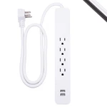 4-OUTLET Surge Protector, 2 Usb Ports, 3FT Cord, 560 Joules, Flat Plug. Fixed Price $33.85.
