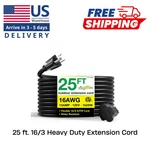 Gogreen Power 25 Ft. 16/3 Heavy Duty Extension Cord - Black. Fixed Price $12.15.