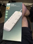 Philips 8-OUTLET Surge 8' Braided Cord Adapter-spaced White Elite 2160J. Fixed Price $20.00.