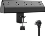 Clamp Power Strip Usb C,desktop Mount Surge PROTECTOR,40W Fast Charging Sta. Fixed Price $33.00.