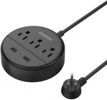 Ultra Thin Flat Plug Power Strip With 3 Outlet 2 Usb Ports Multi Extension Cord. Fixed Price $28.49.