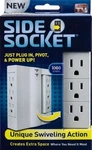 Side Socket 6 Outlet Swivel Power Strip Surge Protector Slim Spacesaver New. Fixed Price $8.99.