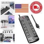 12 Outlet Power Strip With Surge Protection And 4 Usb Ports For Electronics. Fixed Price $31.99.