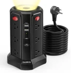 Long Surge Protector Power Strip 16 Ft Cord, PD20W Usb Black. Fixed Price $39.10.