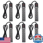 Kmc 6-OUTLET Surge Protector Power Strip Pack, 900 Joules, 4FT Cord. Fixed Price $89.98.
