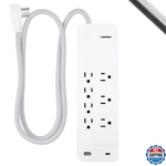 Ultrapro 7 Outlet Surge Protector, Usb-c Charging, 4 Ft Designer Braided Exte. Fixed Price $50.82.