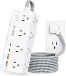 Power Strip Surge Protector, 5FT Braided Extension Cord With Multiple OUTLETS-8. Fixed Price $41.30.