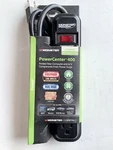 Monster Mp Me 400 122434-00 Powercenter 4-OUTLET Surge Protector Black. Fixed Price $14.20.