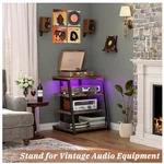 Adjustable Audio Tower Rack With Led Lights And Power Strips. Fixed Price $175.99.
