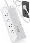 Surge Protector Power Strip With Ports, 12 Outlets Usb-c Usb-a, 6 Ft Fla. Fixed Price $62.05.