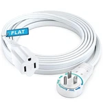 White 360 Rotating Flat Plug Extension Cord 10 Feet Under Carpet Low Profile. Fixed Price $25.60.