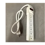 Litesun 6-OUTLET Surge Protector Power Strip White Lighted On/off Switch. Fixed Price $25.99.