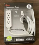 Extension Cord With Surge Protection 8 Ft Braided 3 Outlets. Fixed Price $8.99.