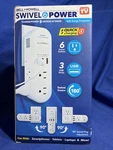 Bell + Howell Swivel Power Charging Station 6 Outlets 3 Usb Surge Protector. Fixed Price $18.56.
